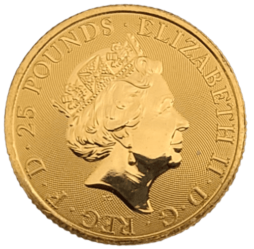 2019 British 1/4 oz Gold Queen's Beasts The Falcon - Image 5