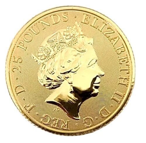 2020 Great Britain 1/4 oz Gold Queen's Beasts White Horse - Image 7