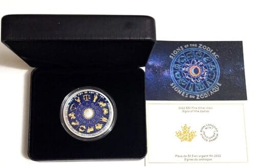 2022 Canada 2 Oz Silver Signs Of The Zodiac $30 Coin - Image 5