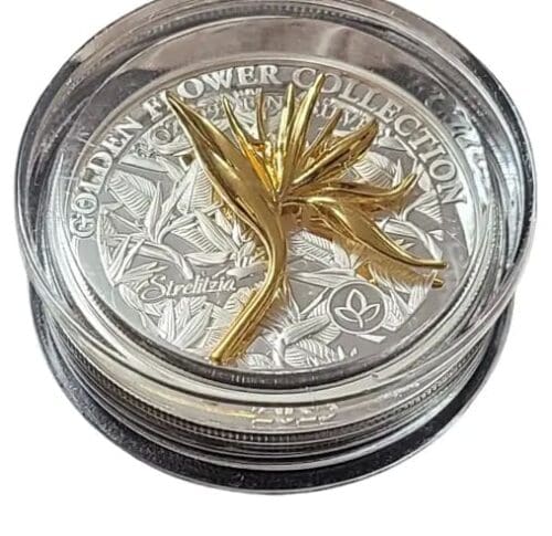 2023 Samoa 1 oz Silver Strelitzia $5 Proof Coin - Image 4