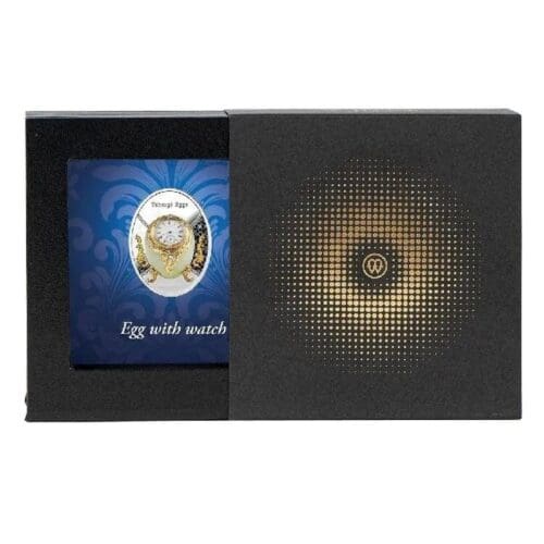 2023 Niue Faberge Egg With Watch $1 Pure Silver Proof Coin - Image 4