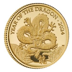 UK Lunar Year of the Dragon 1/40th oz Gold Proof Coin