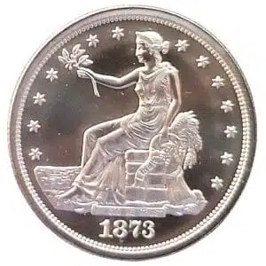 CC Trade Dollar 2 oz Tribute UHR Round