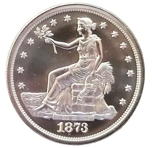 CC Trade Dollar 2 oz Tribute UHR Round