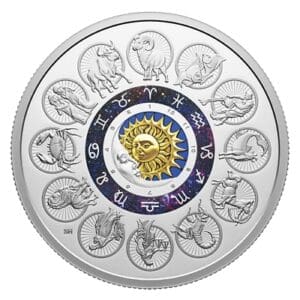Canada 2 oz Silver Signs of the Zodiac Proof Coin