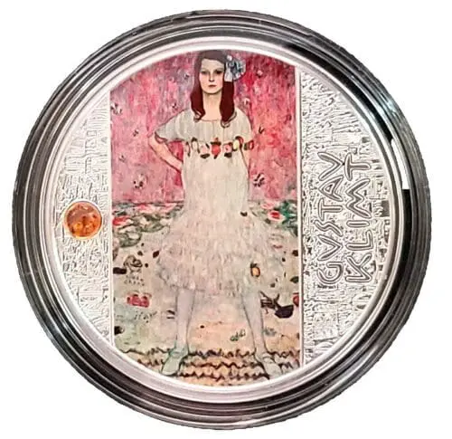 Portrait of Mada Primavesi .5 oz Silver Gustav Klimt