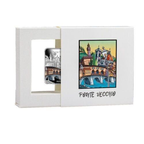 2021 Ponte Vecchio Bridge Florence 1 oz Silver Proof - Image 2