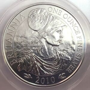 UK Britannia 1 oz Silver coin MS70 ANACS