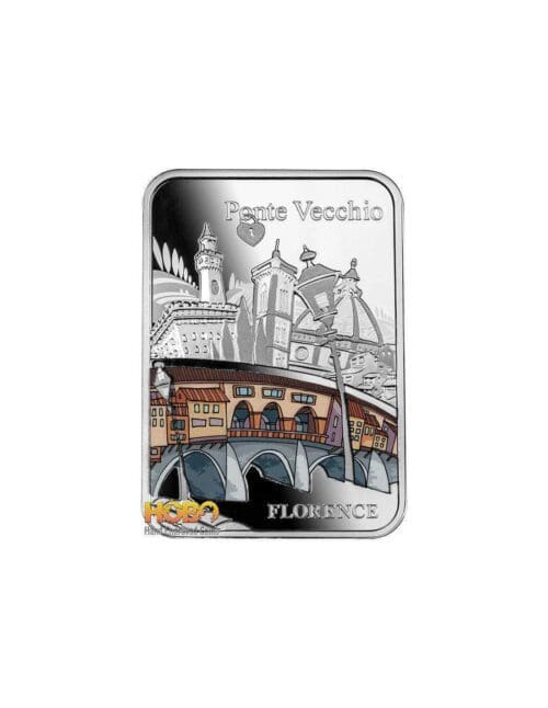 2021 Ponte Vecchio Bridge Florence 1 oz Silver Proof - Image 5