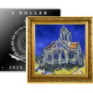 Niue Van Gogh 1 oz Silver The Church of Auvers Coin