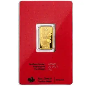 PAMP Suisse Lunar Dragon Azure 5 gram Gold Bar