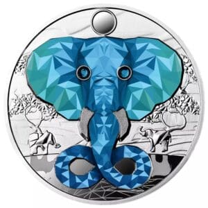 Cameroon 1 oz Silver Elephant Proof coin