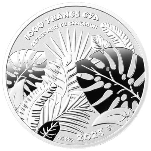 2023 Cameroon 1 oz Silver Elephant Proof coin 1000 CFA Francs - Image 2