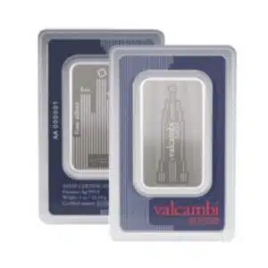 Valcambi Skyline 1 oz Silver Bar (New w/ Assay)