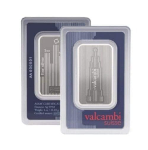 Valcambi Skyline 1 oz Silver Bar (New w/ Assay)