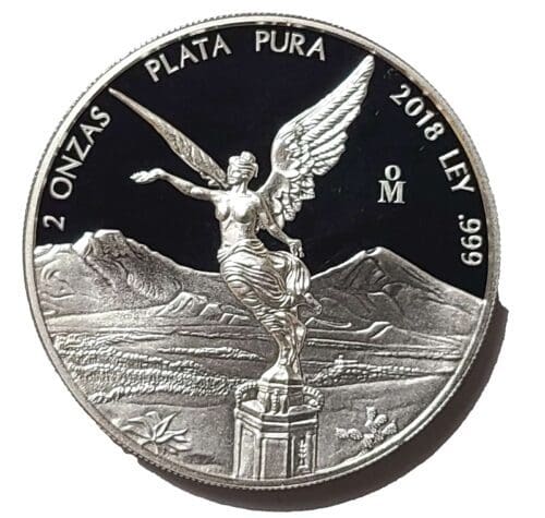 2018 Mexican Libertad 2oz Silver Proof Coin .999 Fine Silver - Image 4