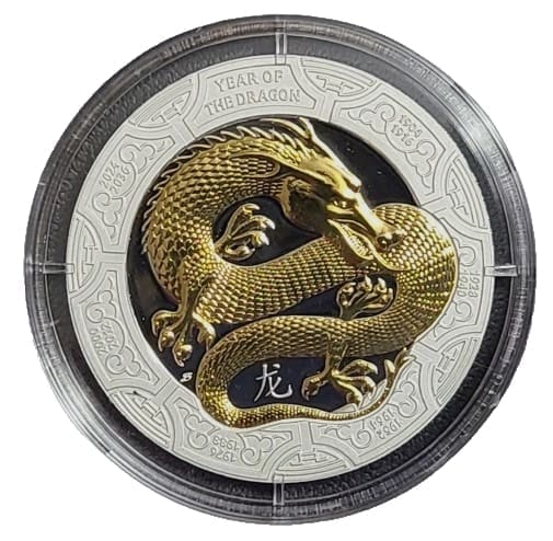 2024 Samoa Dragon Of The Year 1 Oz Silver Proof Coin