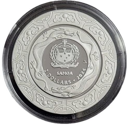 2024 Samoa Dragon of The Year 1 oz Silver Proof Coin - Image 9