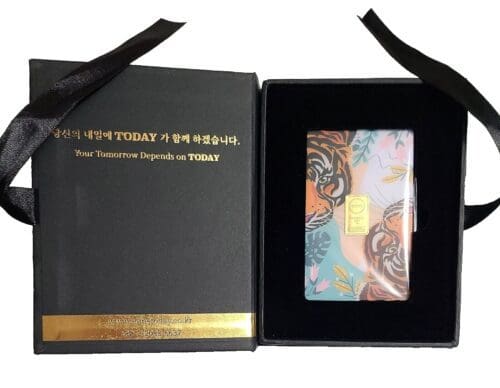 2022 South Korean 1 gram Gold Lunar Tiger Bar - Image 2