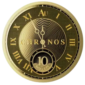 2024 1/10 oz Tokelau Chronos Gold Coin .9999 Fine