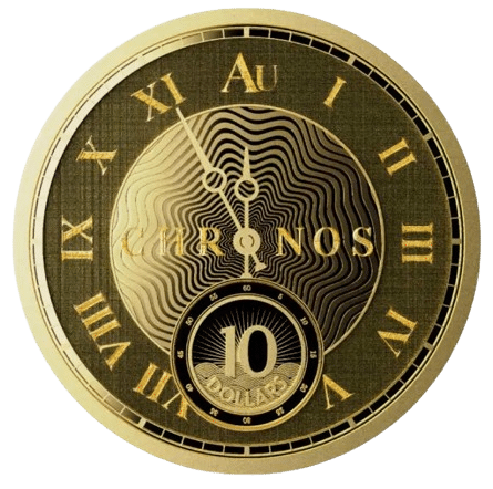 2024 1/10 oz Tokelau Chronos Gold Coin .9999 Fine