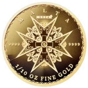 2024 Maltese Cross 1/10 oz Gold Coin .9999 Fine