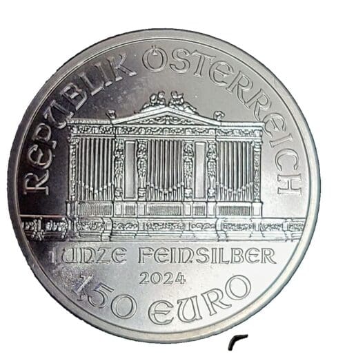 2024 Austrian Philharmonic 1 oz .9999 Fine Silver - Image 2