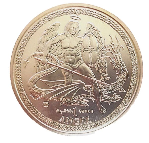 2015 Island of Man Angel Coin BU .999 Fine Silver