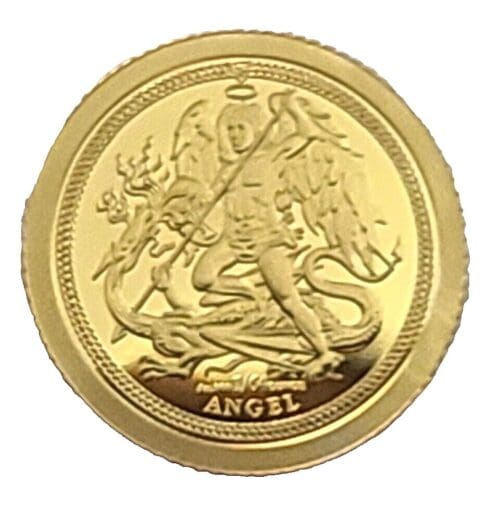 2024 Isle of Man Gold Angel Coin .5 gram Pure Gold - Image 2