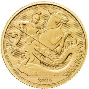 UK St. George & The Dragon 1/4 oz Gold Coin