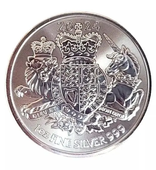 BRITISH 1 oz SILVER ROYAL ARMS