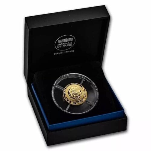 2022 France 1/4 oz Gold Year of the Tiger Proof - Lunar Series - Image 3