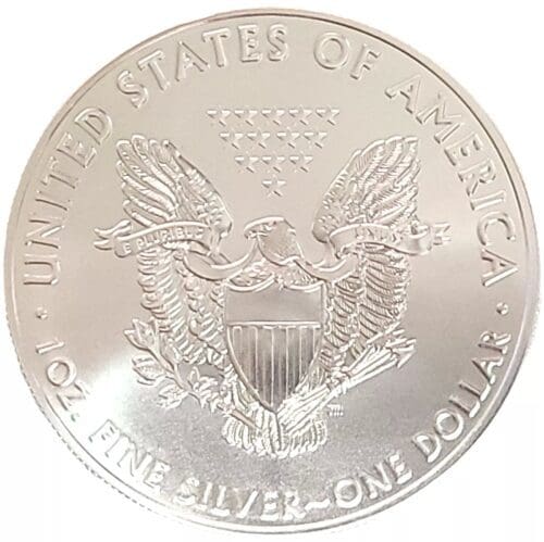 2021 American Silver Eagle 1 oz .999 Fine Silver Type 1 - Gem BU - Image 2