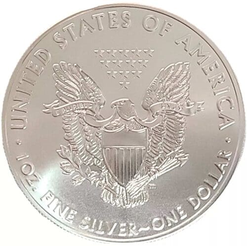 2021 American Silver Eagle 1 oz .999 Fine Silver Type 1 - Gem BU - Image 4