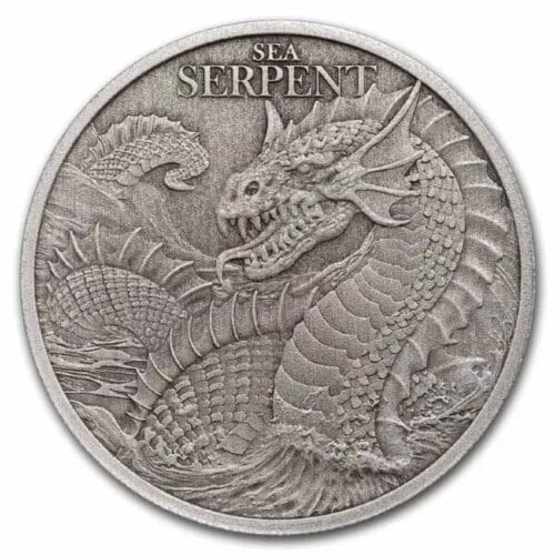 Niue 1 oz Silver Antique Sea Serpent Coin