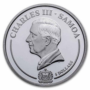 2024 samoa 1 oz silver golden flower collection calla 299251 obv