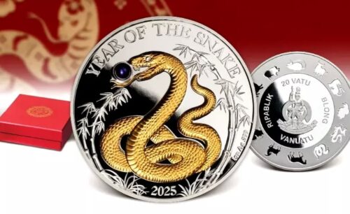 2025 Vanuatu Year of the Snake 1 oz Silver Proof Coin - - Image 2