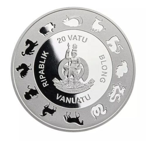 2025 Vanuatu Year of the Snake 1 oz Silver Proof Coin - - Image 3