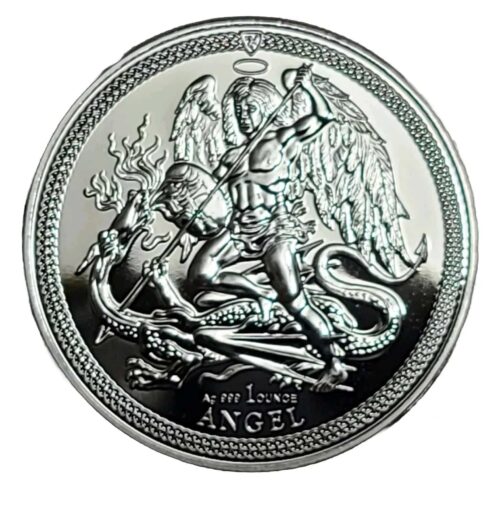 2024 Isle of Man 1 oz Silver Angel Proof Coin .999 Fine Silver _ Box & CoA - Image 5