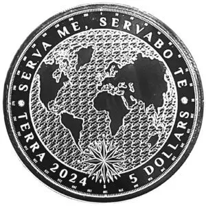 Tokelau 1 oz Silver Terra $5 Coin