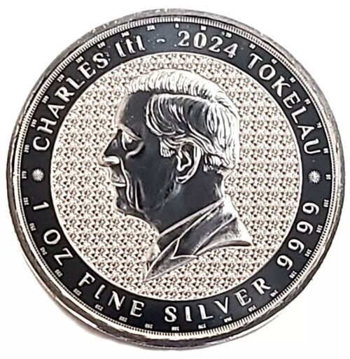 2024 Tokelau 1 oz Silver Terra $5 Coin Bu .9999 Fine - Image 2