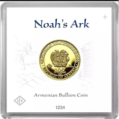 Armenian 1 gram Gold Noah’s Ark Coin