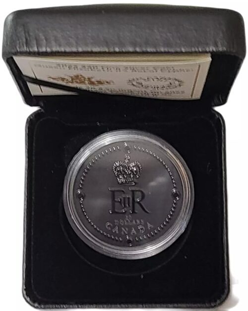 2023 Canada Queen Elizabeth II Royal Cypher 1 oz Silver Proof Coin - Image 4