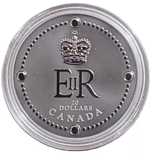 2023 Canada Queen Elizabeth II Royal Cypher 1 oz Silver Proof Coin - Image 6