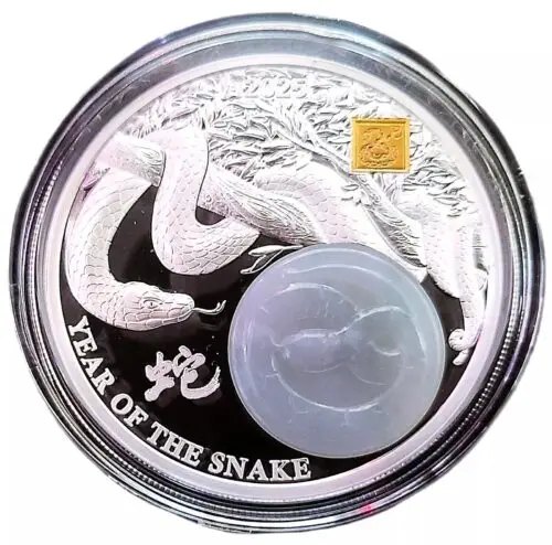 Burundi Year Of The Snake 2 oz Silver Proof