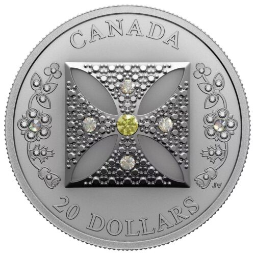 2022 Canada 1 oz Silver Diamond Diadem $20 Proof Coin - Image 3