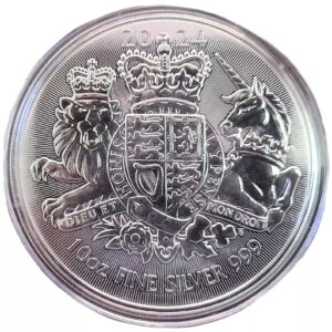 Royal Arms 10 oz Silver Coin BU .999 - Royal Mint