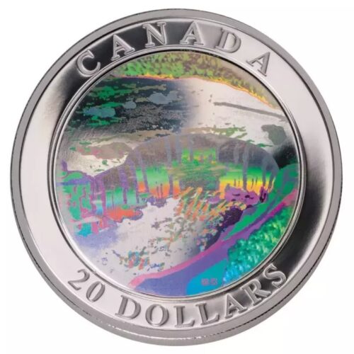 2003 Canada Niagara Falls 1 oz Silver Proof Hologram Coin - Image 2