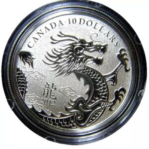 Canadian $10 Year of the Dragon Fine Silver Coin