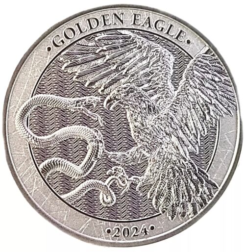 2024 1oz Malta 5 € Golden Eagle .9999 Silver Coin